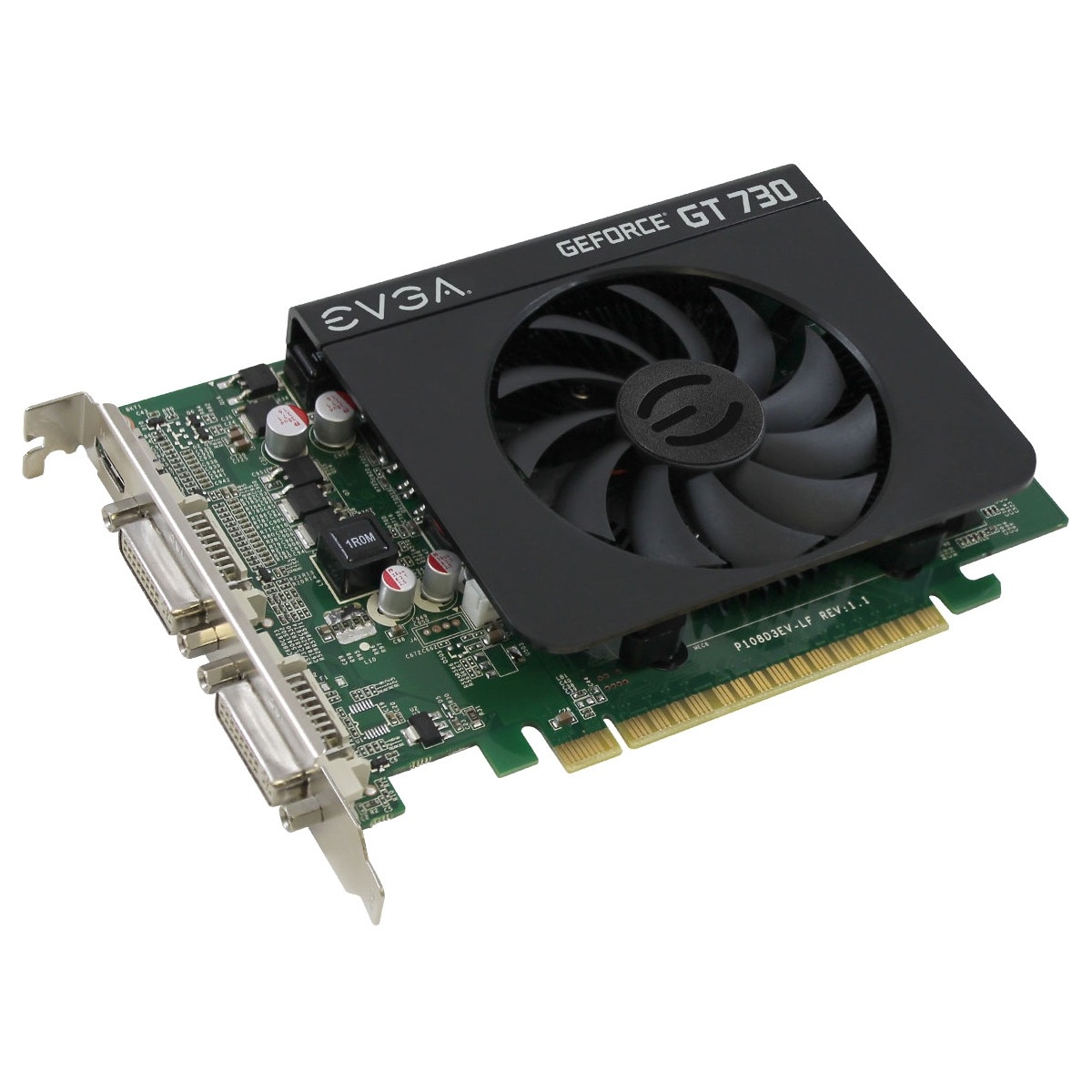 GeForce GT 730 Graphic Card - 700 MHz Core - 2 GB DDR3 SDRAM - PCI Express 2.0 x16 - Single Slot Space Required - 1400 MHz Memory Clock - 128 bit Bus Width - 4096 x 2160 - DirectX 12 OpenGL 4.4 OpenCL - 1 x HDMI - 2 x Total Number of DVI GeForce GT 730 Graphic Card - 700 MHz Core - 2 GB DDR3 SDRAM - PCI Express 2.0 x16 - Single Slot Space Required - 1400 MHz Memory Clock - 128 bit Bus Width - 4096 x 2160 - DirectX 12 OpenGL 4.4 OpenCL - 1 x HDMI - 2 x Total Number of DVI