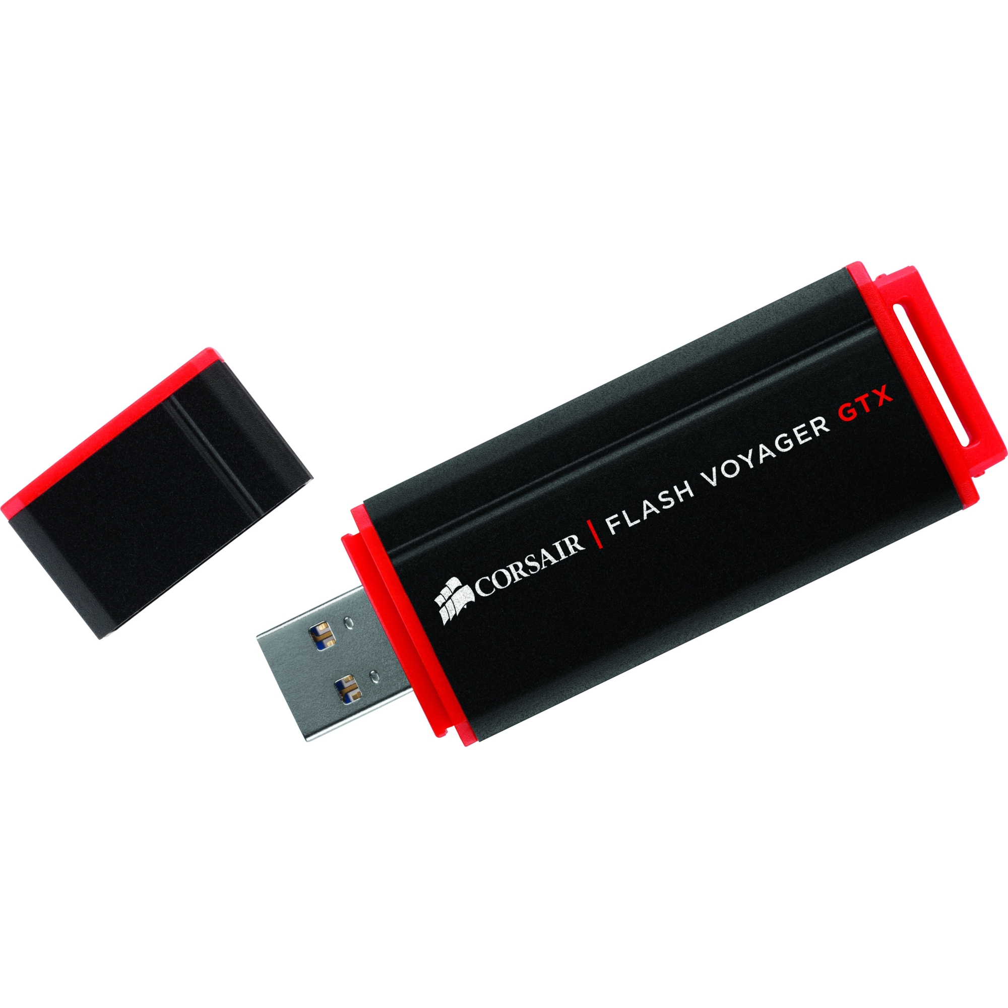Flash Voyager GTX USB 3.0 128GB Flash Drive - 128 GB - Black Red Flash Voyager GTX USB 3.0 128GB Flash Drive - 128 GB - Black Red