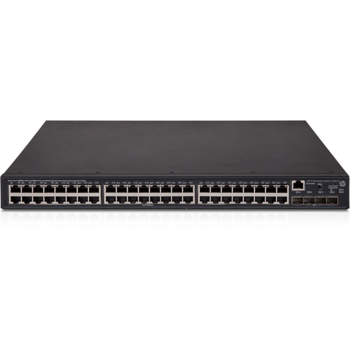 5130-48G-PoE+-4SFP+ EI - Switch - L3 - managed - 48 x 10/100/1000 + 4 x 10 Gigabit Ethernet / 1 Gigabit Ethernet SFP+ - rack-mountable - PoE+ (370 W) - 5130-48G-PoE+-4SFP+ EI - Switch - L3 - managed - 48 x 10/100/1000 + 4 x 10 Gigabit Ethernet / 1 Gigabit Ethernet SFP+ - rack-mountable - PoE+ (370 W) -