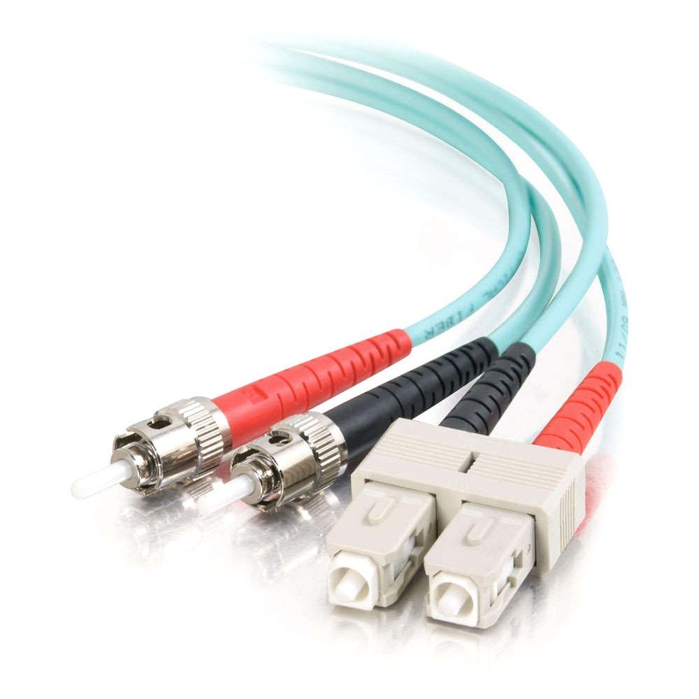 1m SC-ST 10Gb 50/125 OM3 Duplex Multimode PVC Fiber Optic Cable - Aqua - Fiber Optic for Network Device - SC Male - ST Male - 10Gb - 50/125 - Duplex Multimode - OM3 - 10GBase-SR 10GBase-LRM - 1m - Aqua 1m SC-ST 10Gb 50/125 OM3 Duplex Multimode PVC Fiber Optic Cable - Aqua - Fiber Optic for Network Device - SC Male - ST Male - 10Gb - 50/125 - Duplex Multimode - OM3 - 10GBase-SR 10GBase-LRM - 1m - Aqua