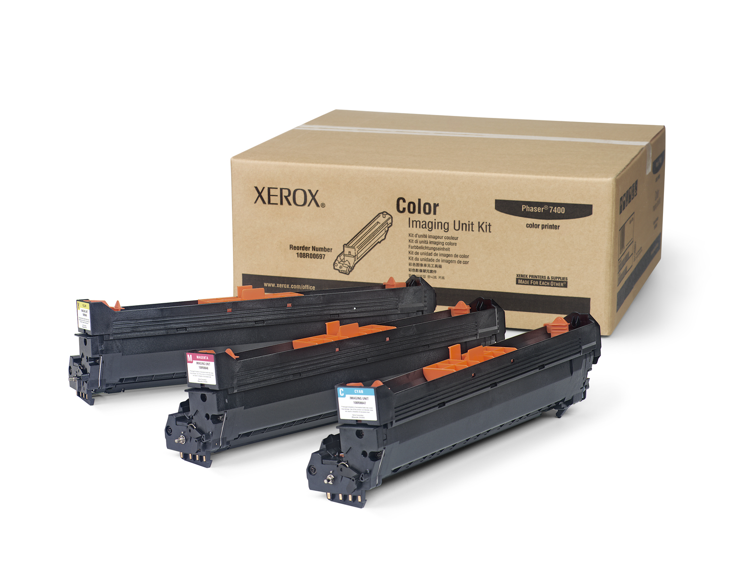 Phaser 7400 Color Imaging Unit Kit (Includes 1 Each of 108R00647 108R00648 108R00649) (30000 x 3 Yield) Phaser 7400 Color Imaging Unit Kit (Includes 1 Each of 108R00647 108R00648 108R00649) (30000 x 3 Yield)