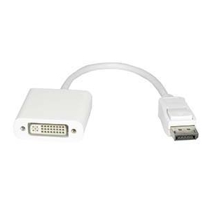 Displayport Male to DVI-I Dual Link Female Adapter - DisplayPort/DVI for Video Device - 1 x DisplayPort Male Digital Audio/Video - 1 x DVI-I (Dual-Link) Female Video - Gold Plated - Shielding - White Displayport Male to DVI-I Dual Link Female Adapter - DisplayPort/DVI for Video Device - 1 x DisplayPort Male Digital Audio/Video - 1 x DVI-I (Dual-Link) Female Video - Gold Plated - Shielding - White