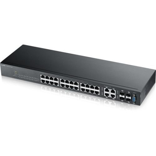 24-Port GbE L2 Switch - 24 Ports - Manageable - 4 x Expansion Slots - 10/100/1000Base-T 1000Base-X - Shared SFP Slot - 4 x SFP Slots - 2 Layer Supported - Desktop 24-Port GbE L2 Switch - 24 Ports - Manageable - 4 x Expansion Slots - 10/100/1000Base-T 1000Base-X - Shared SFP Slot - 4 x SFP Slots - 2 Layer Supported - Desktop