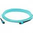 Fiber Optic Duplex Patch Network Cable - Fiber Optic for Network Device Patch Panel Router Media Converter Switch - 65.62 ft - 1 x MPO Male Network - 1 x MPO Male Network - Aqua