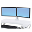WorkFit Dual Monitor Kit - Mounting kit for 2 monitors - white - screen size: 24 inch