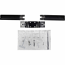 Mounting component (double hinged bow) for 2 LCD displays - black - screen size: up to 25 inch