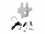 Thin Client Mount - Mounting kit (CPU holder mounting hardware strap mounting pads) for personal computer - white - under-the-desk pole mount
