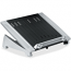 Office Suites Notebook Stand - Up to 17 inch Screen Support - 10 lb Load Capacity - 6.5 inch Height x 15.1 inch Width x 11.4 inch Depth - Silver Black