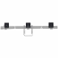 HX Triple Monitor Bow Kit - Mounting component (handle 3 pivots hinge) for 3 monitors - aluminum - polished aluminum - screen size: up to 24 inch