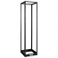 45U 4-Post Open Frame Rack Cabinet Square Holes 1000lb Capacity - Open frame rack - black - 45U