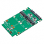Dual mSATA SSD to SATA III RAID Enclosure with Complete Screw Set