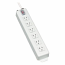 Power Strip 120V 5-15R 6 Outlet Metal 15 Cord 5-15P - Power strip - 15 A - AC 120 V - input: NEMA 5-15 - output connectors: 6 (NEMA 5-15) - 15 ft - light gray