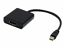Video / audio adapter - DisplayPort / HDMI - Mini DisplayPort (M) - 19 pin HDMI (F) - 7.9 in - black (pack of 5 ) - for Microsoft Surface 3 Pro Pro 2 Pro 3