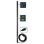 PDU Metered 120V 20A 5-15/20R 28 Outlet L5-20P Vertical 0URM - Vertical rackmount - power distribution unit ( rack-mountable ) - 20 A - AC 120 V - 1.9 kW - 2400 VA - input: NEMA L5-20 - output connectors: 28 ( NEMA 5-15/20 ) - 0U - silver