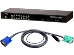 KVM Switch - 16 x 1 - 16 x SPHD-15 Keyboard/Mouse/Video - 1U - Rack-mountable
