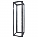 Schneider Electric NetShelter 4 Post Open Frame Rack 44U Square Holes - 19 inch 44U Wide Floor Standing - Black - 2004.20 lb x Static/Stationary Weight Capacity