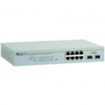 AT GS950/8 WebSmart Switch - Switch - managed - 8 x 10/100/1000 + 2 x shared SFP - desktop