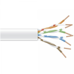 CAT6 550-MHZ STRANDED ETHERNET CABLE - UNSHIELDED (UTP)  CM PVC WHITE 100