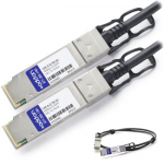 Twinaxial Network Cable - Twinaxial for Network Device - 22.97 ft - 1 x QSFP+ - 1 x QSFP+