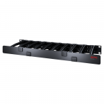 1U HORIZONTAL CABLE MANAGER 6 DEEP SINGLE SIDED